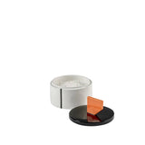 Scented candle L - black - orange Candela 02