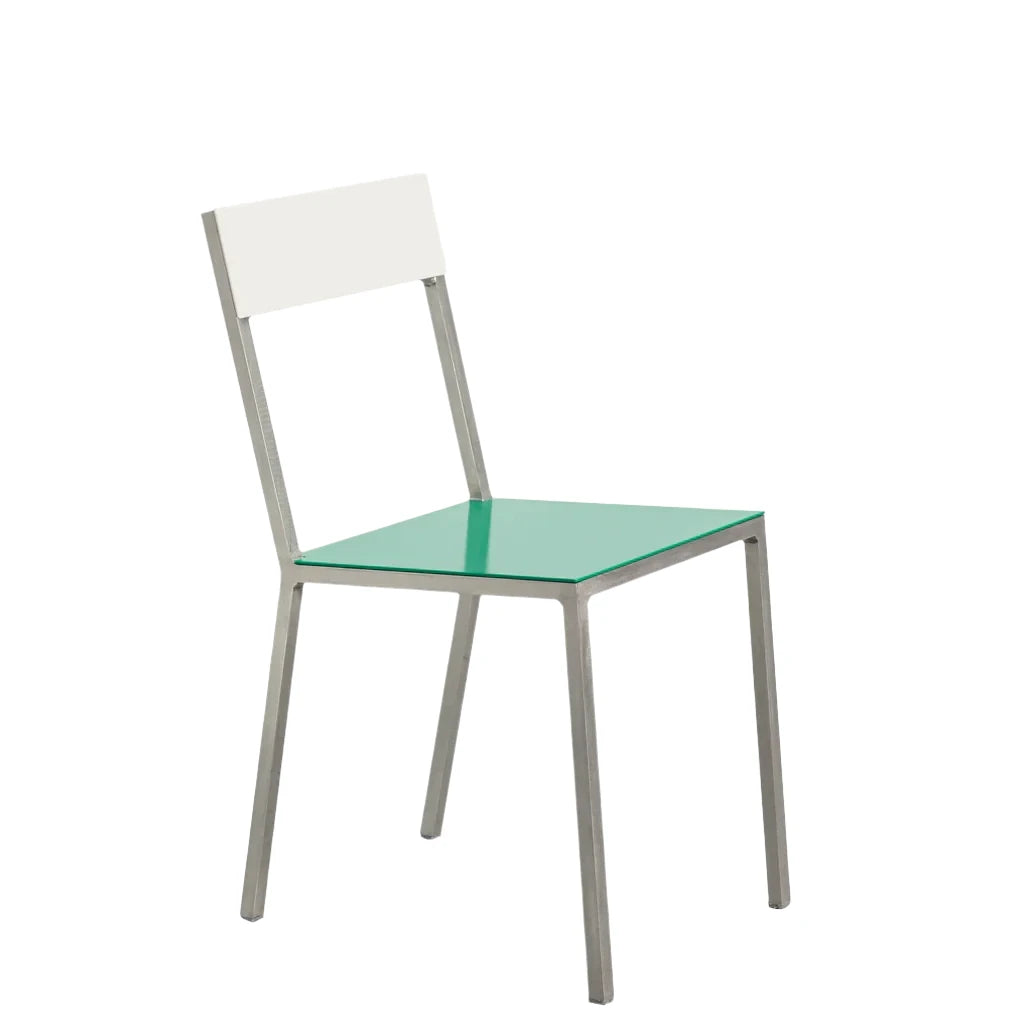 Alu chair green white