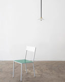 Alu chair green white