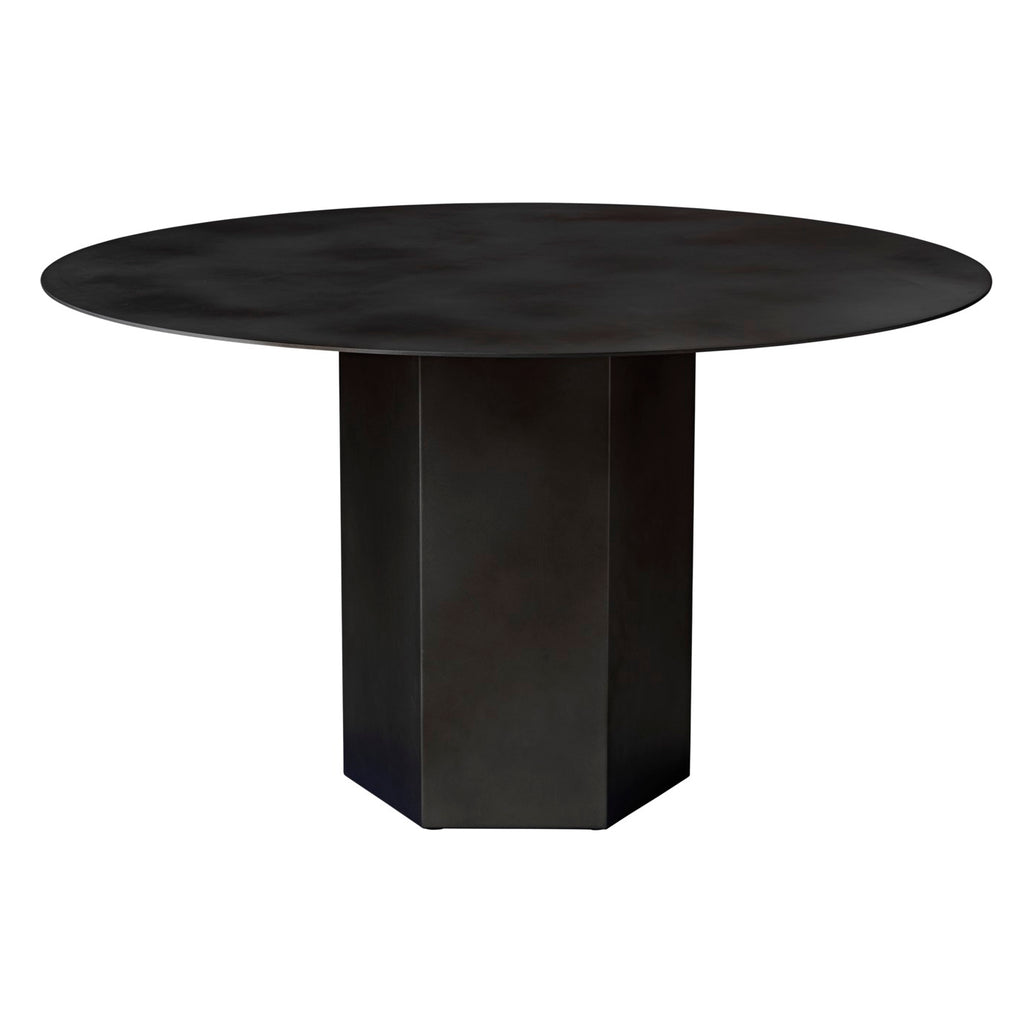 Masă De Dining Epic Rotundă - Midnight Black Steel