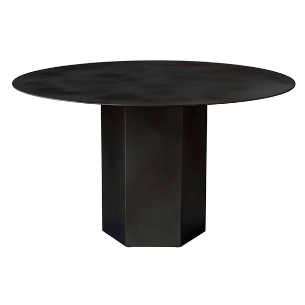 Masă De Dining Epic Rotundă - Midnight Black Steel