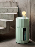 Cabinet Facet 101 cu picioare si roti - Spinach Green