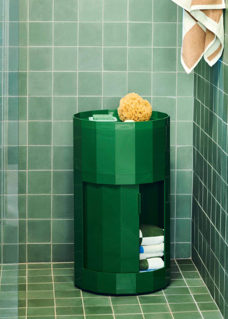 Facet Cabinet 101 incl. feet and castors - Spinach Green