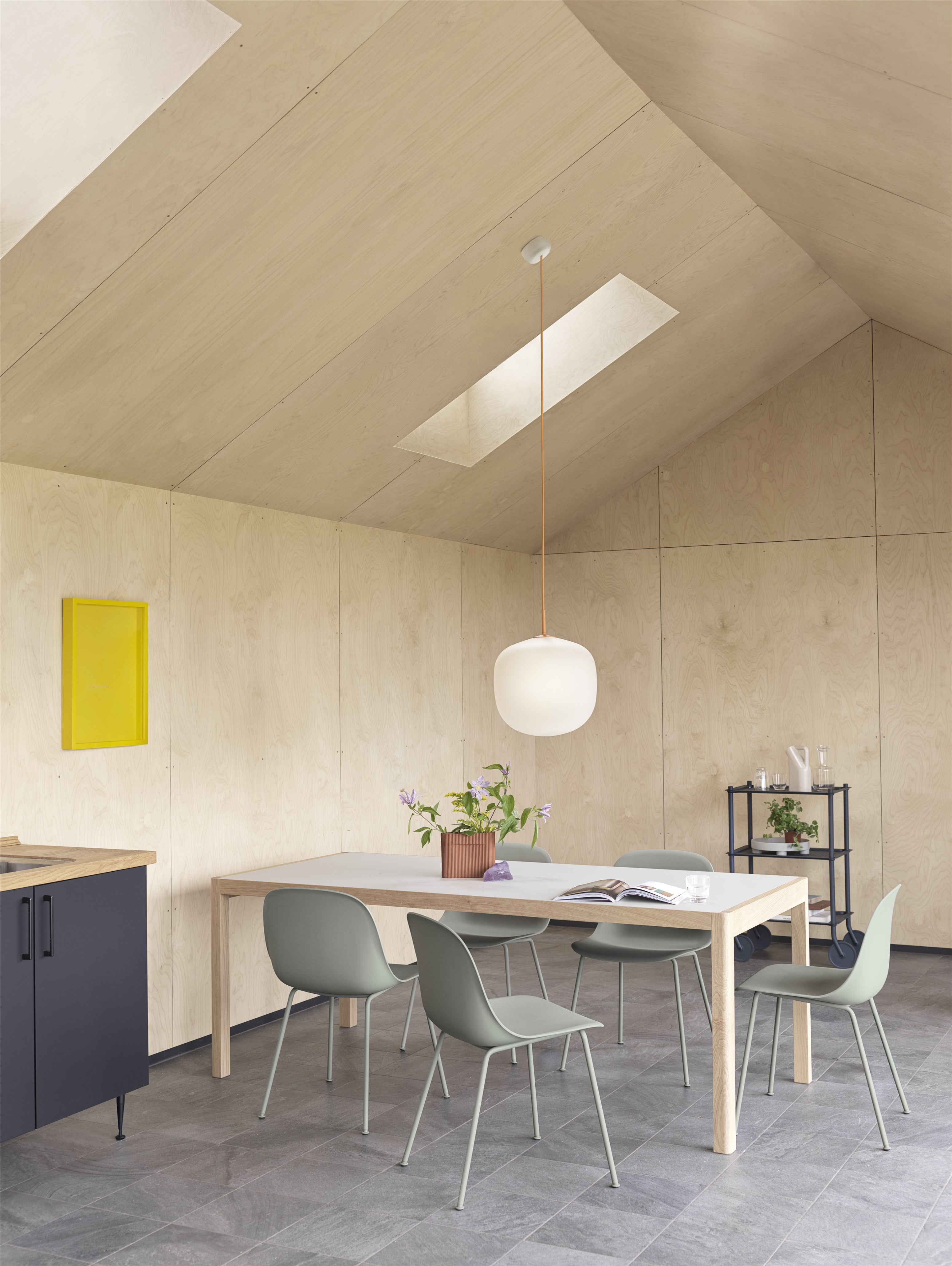 Masa Workshop - Warm Grey Linoleum/Oak