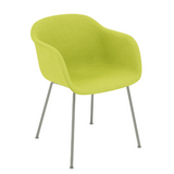 Fiber Armchair, Full Upholstery, Tube Base