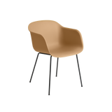 Fiber Armchair Ochre, Tube Base