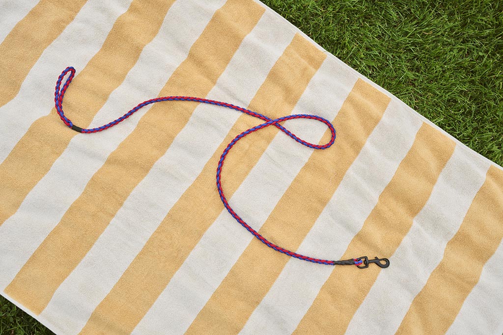 HAY Dogs Leash Braided - Red/ blue