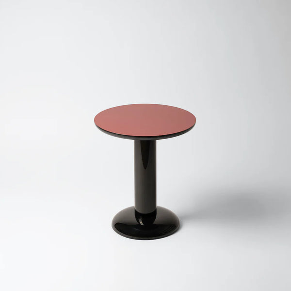 Coffee Thing Side Table - Burgundy / Black