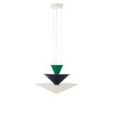 Gio Pendant LN14 Ø 60 Signal Green, Deep Blue & Ecru White