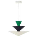 Gio Pendant LN15 Ø 92 Signal Green, Deep Blue & Ecru White