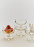Glass Dessert Bowl - Ø10,5 - Clear - Set of 4