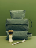 Grid Pouch - Small - Dark green