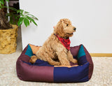 HAY Dogs Bed - Large - Burgundy, Green