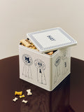 HAY Dogs Food Storage Tin - Large - Blue and white