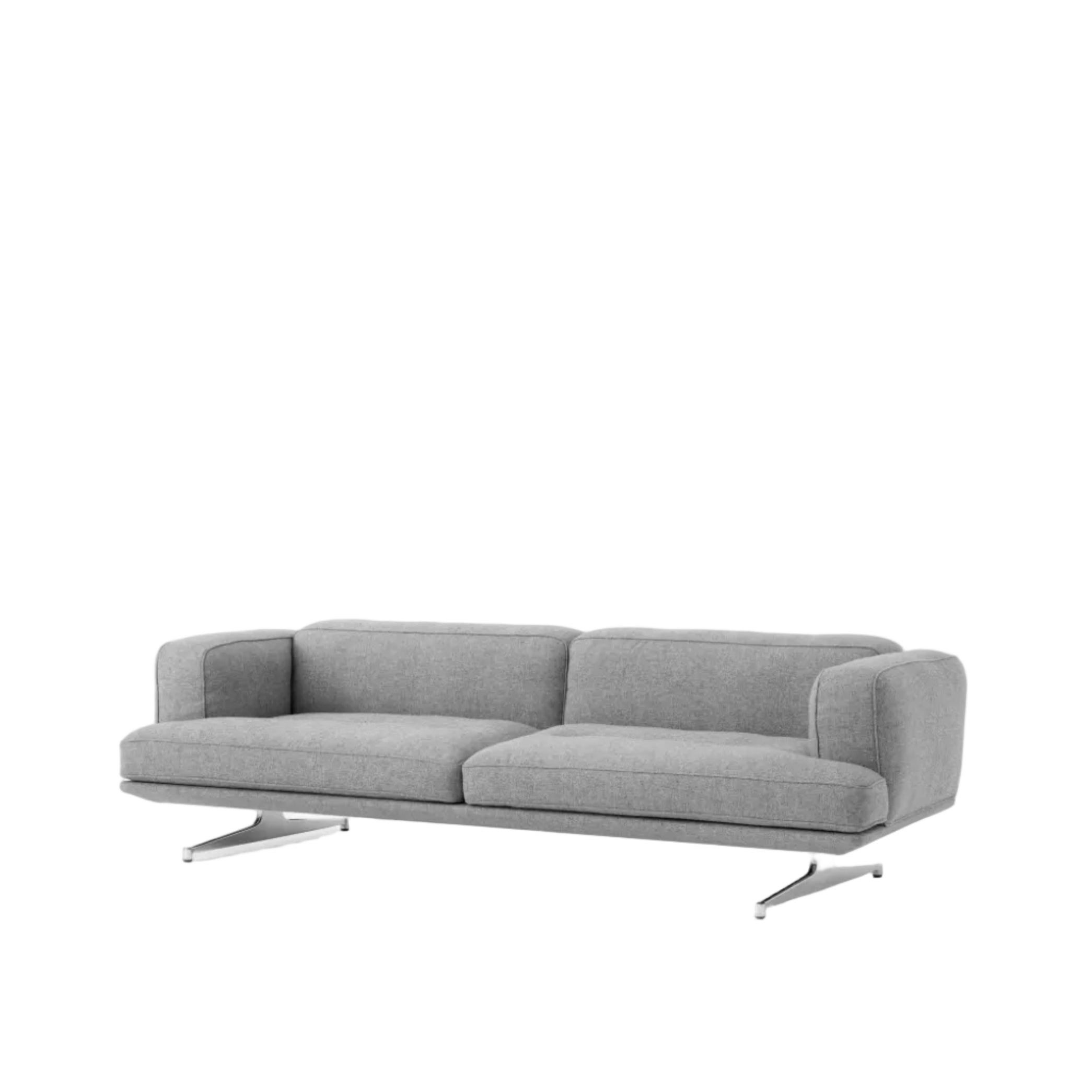 Inland AV23 Sofa - 3 seater - Chrome legs