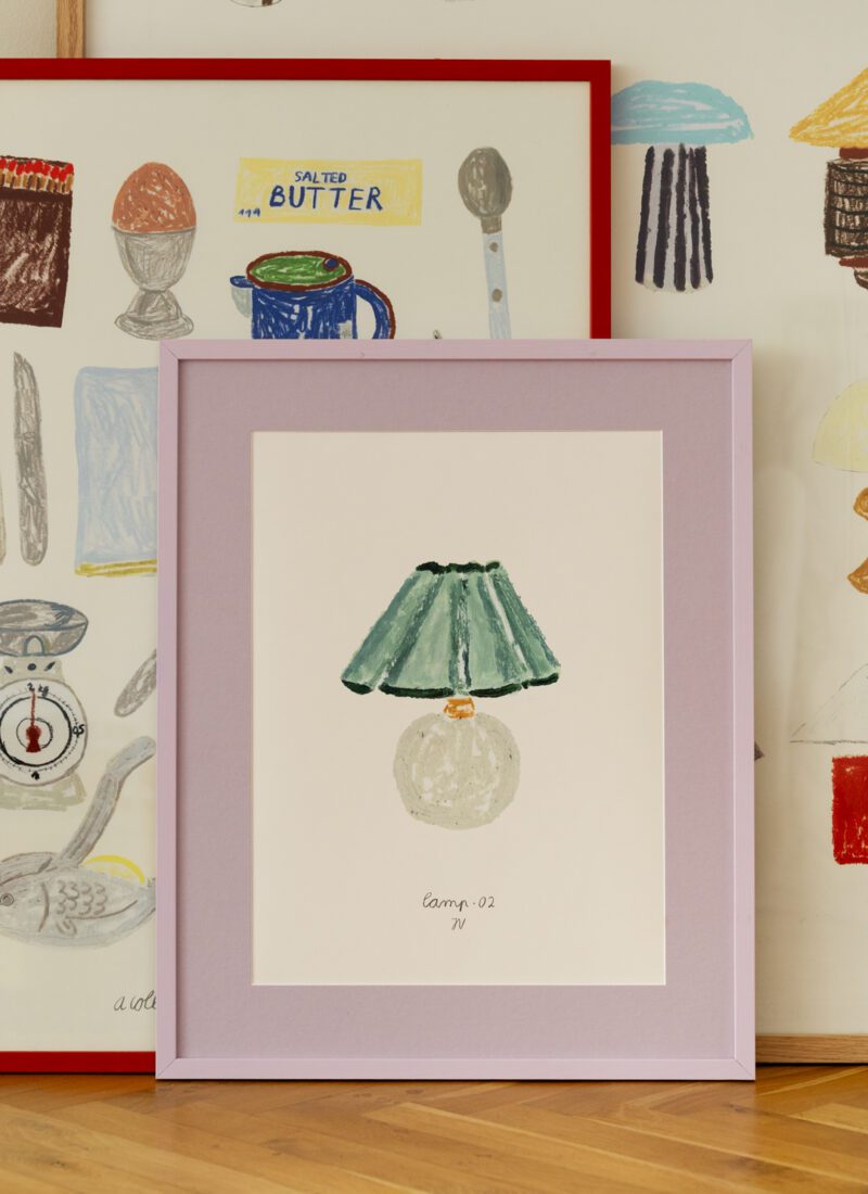 Isabelle Vandeplassche, Lamp 02, Passepartout Lavender, Rama Lavender
