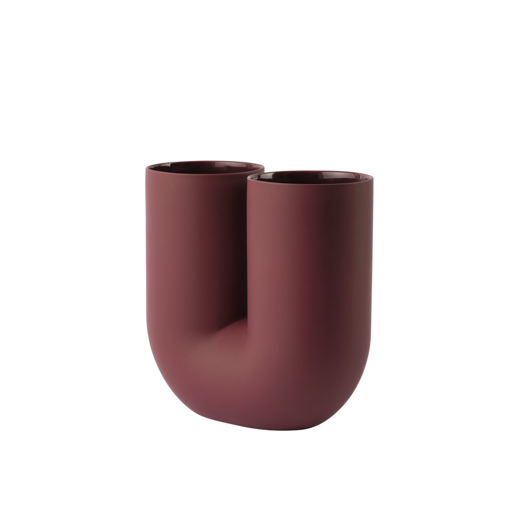 Kink Vase - Deep Red