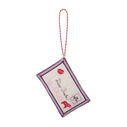 Christmas Letter Ornament - Santa