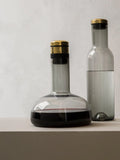 Decantor de vin, Original - Sticla fumurie, Dop Alamă