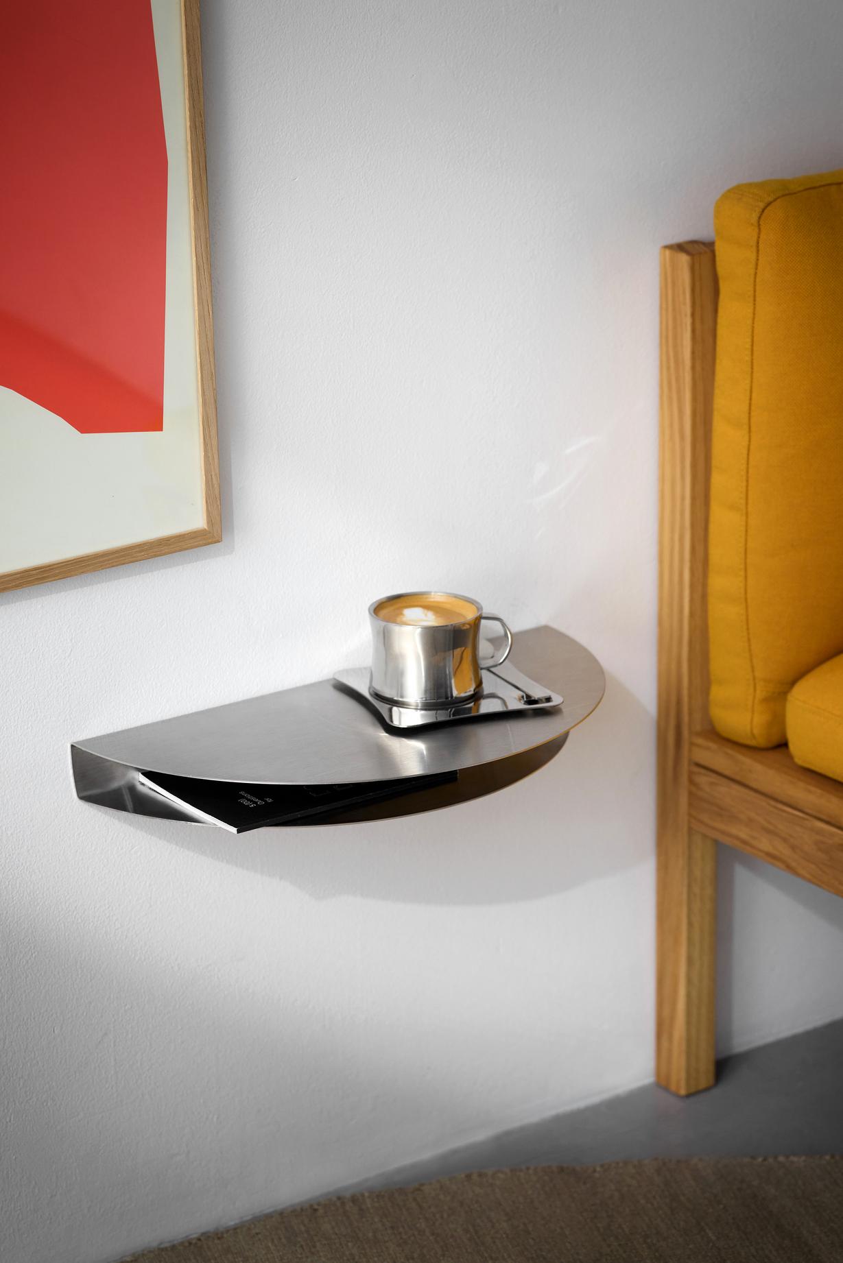 Half Moon Shelf - Stainless Steel