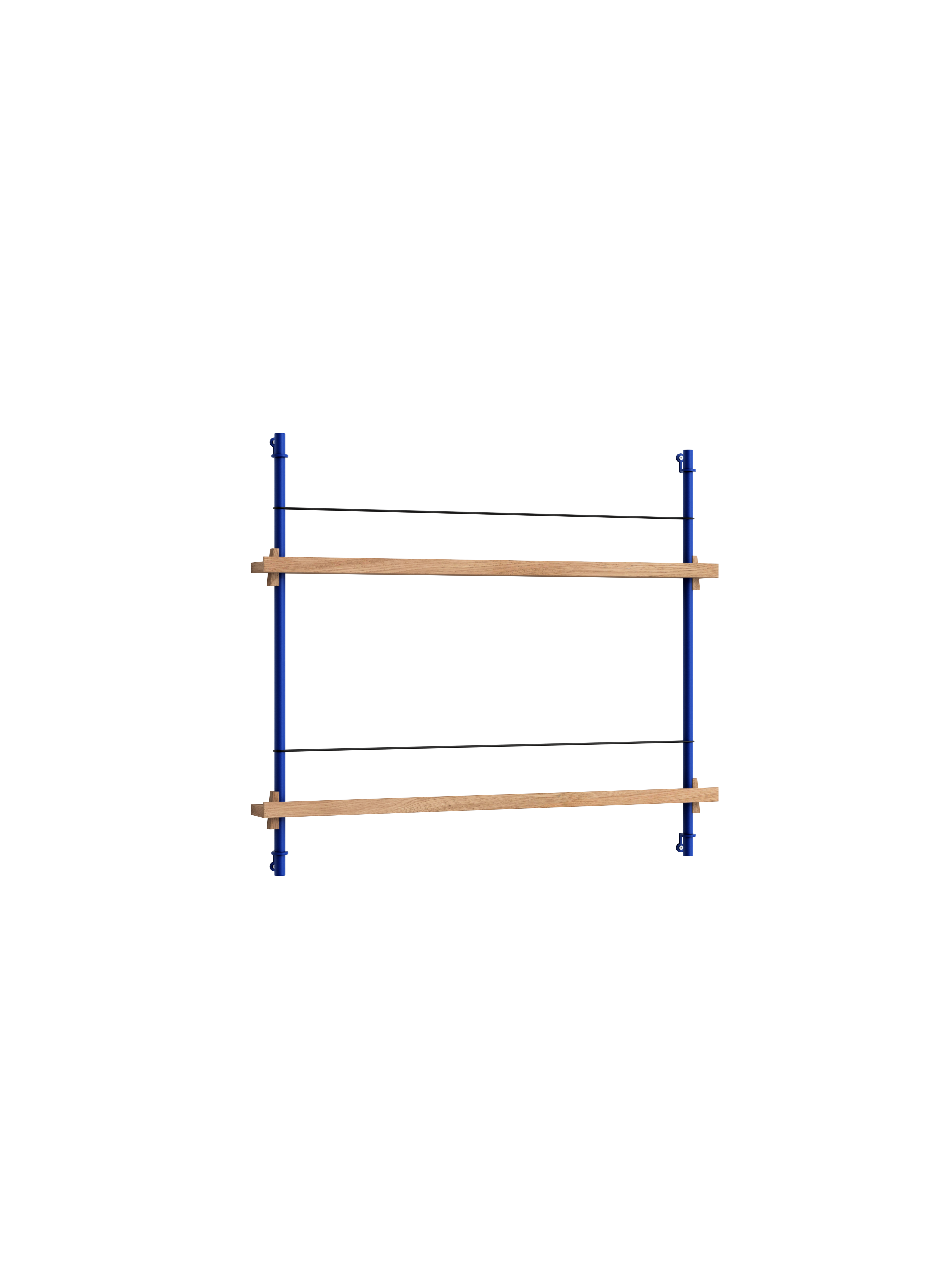 Magazine Shelving –Oak/Deep-Blue - MS.65.1