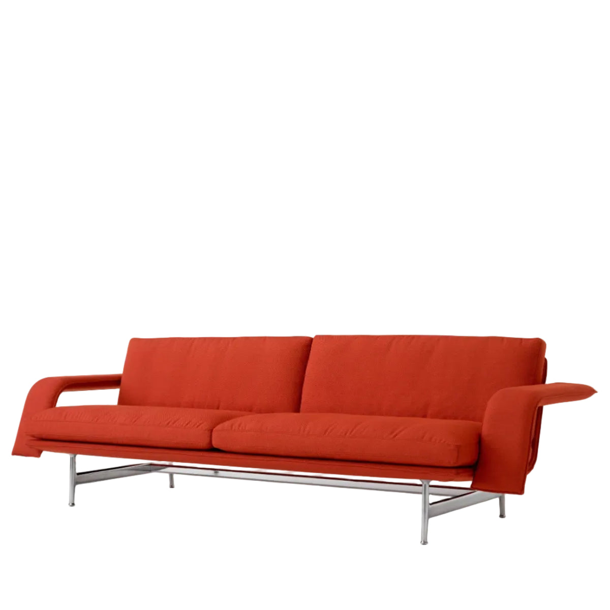 Meantime AV31  3-seater sofa - Polished Aluminium legs