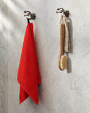 Mono Hand Towel - Poppy Red