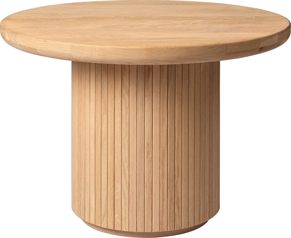 Masuta de Cafea Moon Rotundă - Solid Oak Oiled