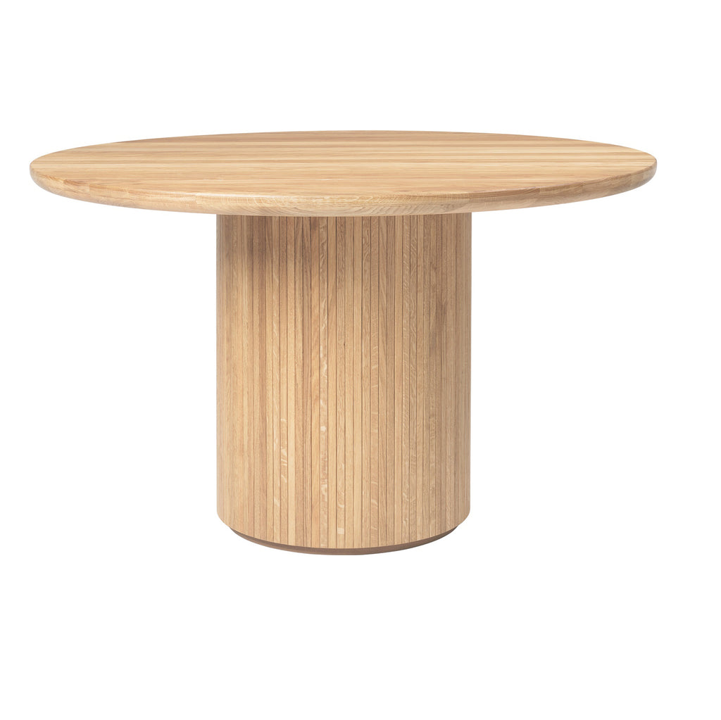 Masă De Dining Moon Rotundă - Solid Oak Soap Treated