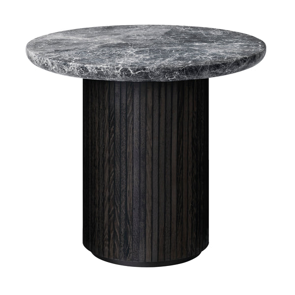 Moon Lounge Table Round - Grey Emperador Marble