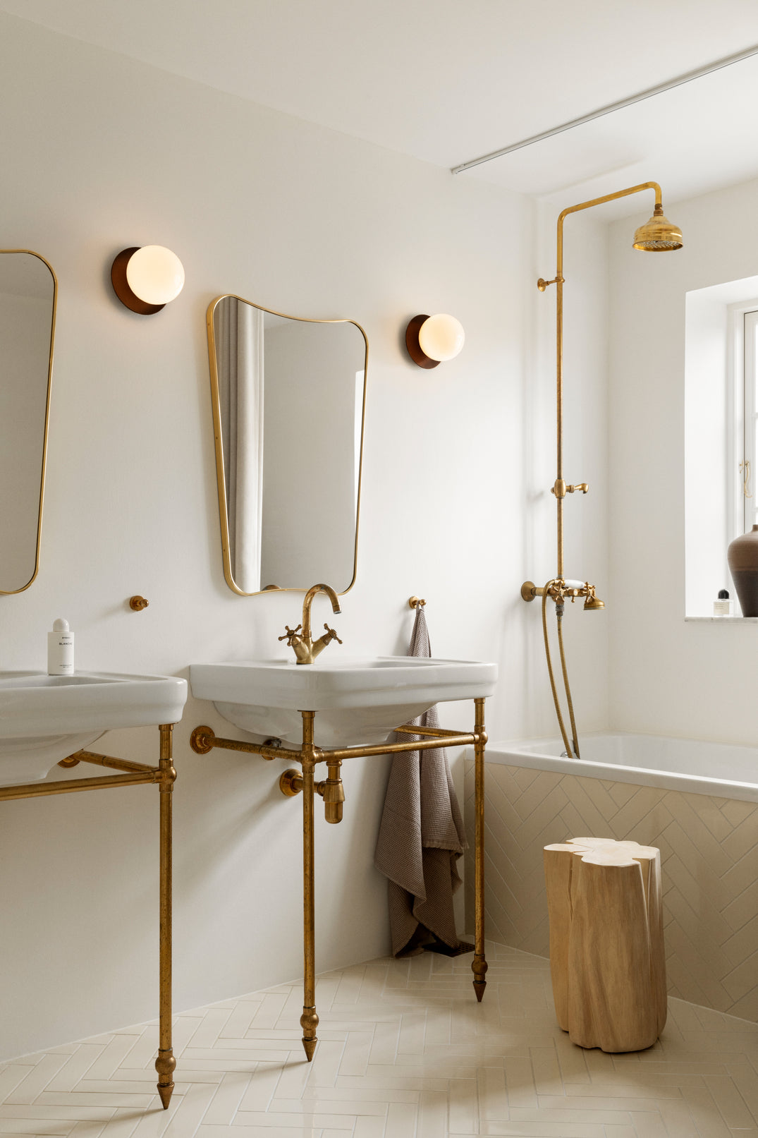 Aplica / Plafoniera Liila 1 -  Dark Bronze - Opal White