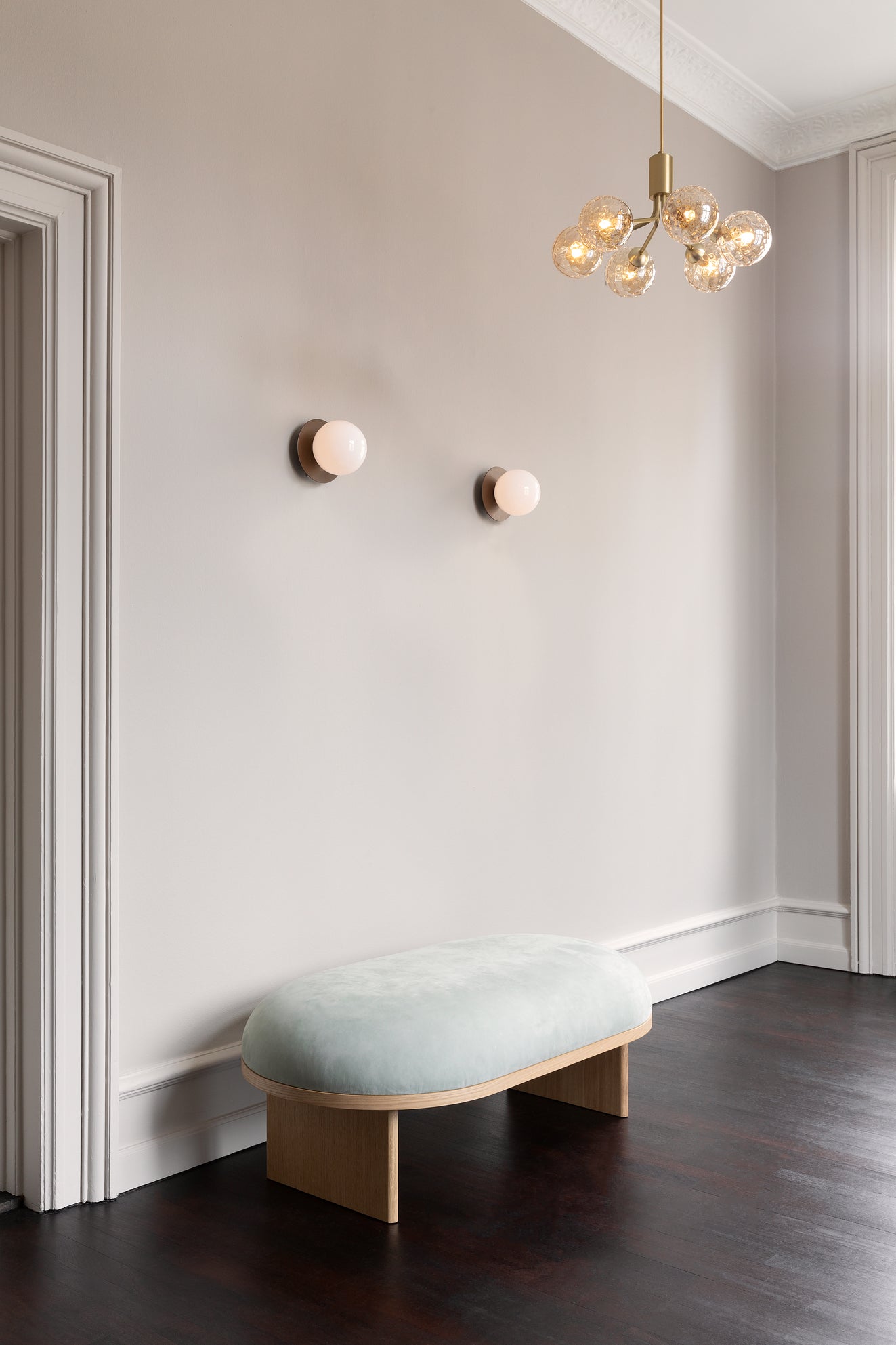 Aplica / Plafoniera Liila 1 -  Dark Bronze - Opal White
