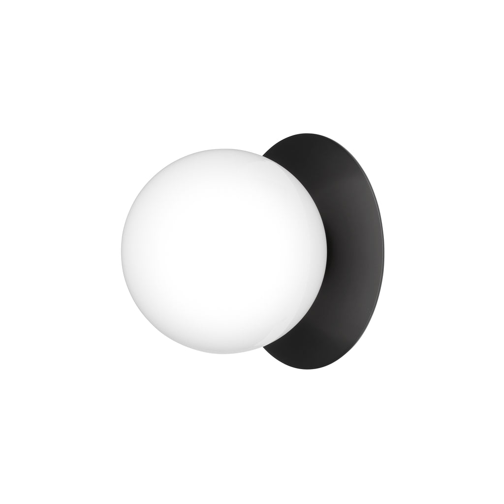 Aplica / Plafoniera de Exterior Liila 1 - Black - Opal White
