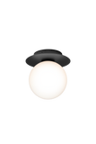 Aplica / Plafoniera de Exterior Liila 1 - Black - Opal White