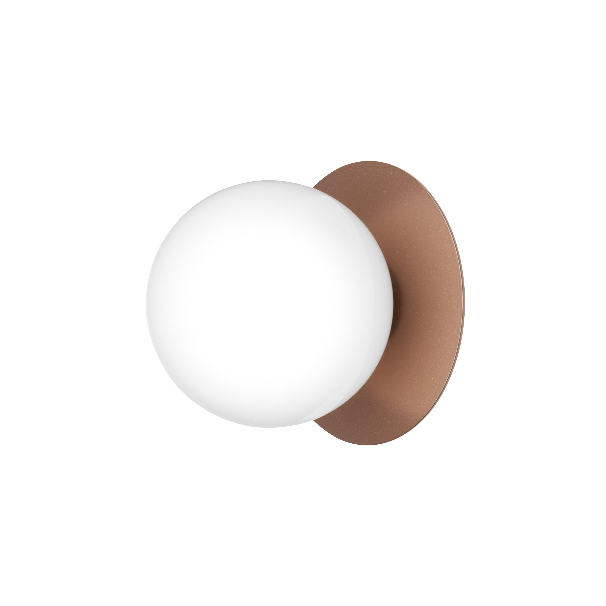 Aplica / Plafoniera de Exterior Liila 1 -  Dark Bronze - Opal White