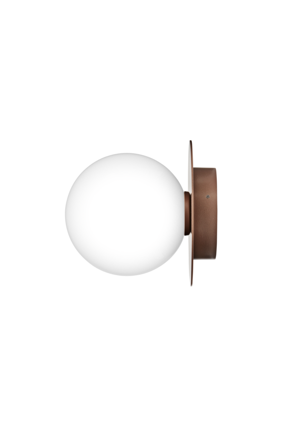 Aplica / Plafoniera de Exterior Liila 1 -  Dark Bronze - Opal White