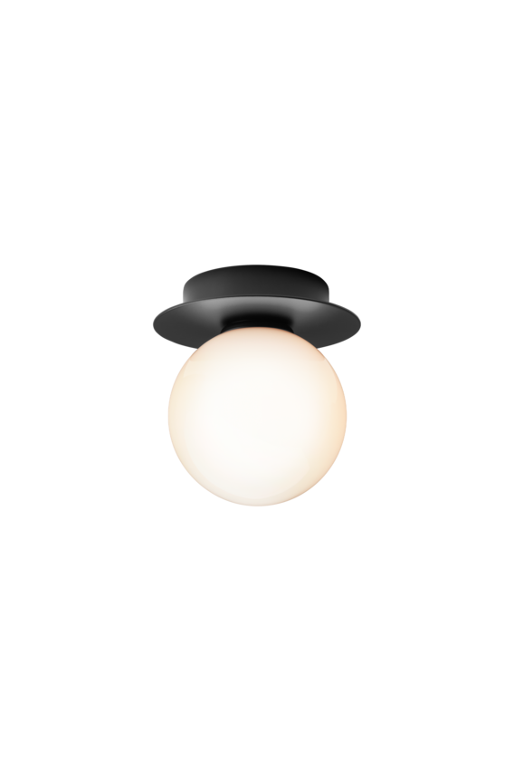 Aplica / Plafoniera Liila 1 -  Black - Opal White