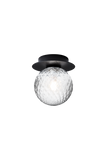 Wall / Ceiling Lamp Liila 1 - Black - Optic Clear