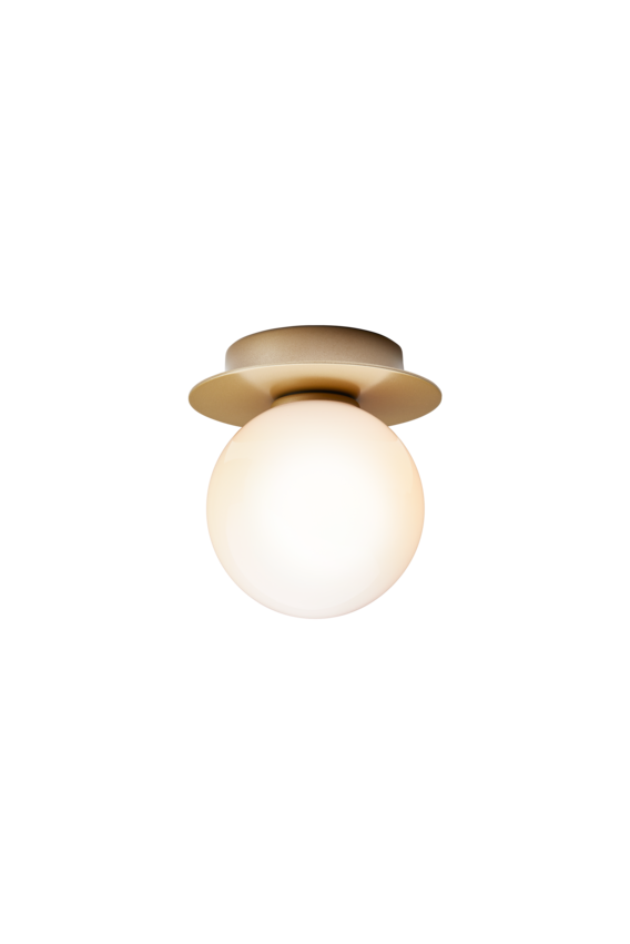 Aplica / Plafoniera Liila 1 - Nordic Gold - Opal White