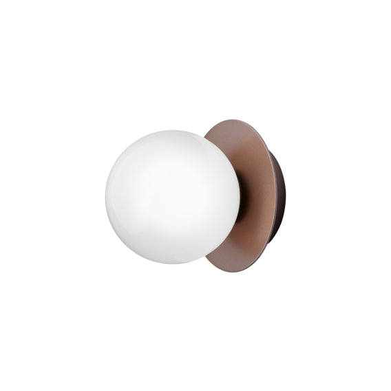 Aplica / Plafoniera Liila 1 -  Dark Bronze - Opal White