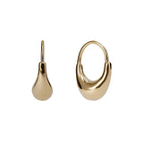 Small Roscida Drop Hoops - Gold Vermeil