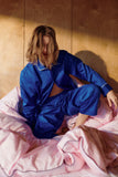 Pijama Outline Camasa cu maneca lunga - Vivid Blue