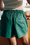 Outline Pyjama Shorts - Emerald Green
