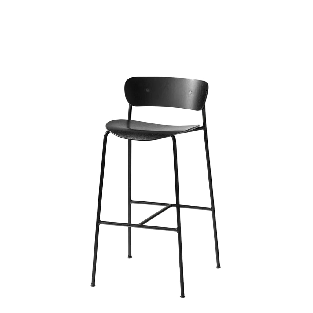 Pavilion AV9 Bar chair - Black Lacquered Oak