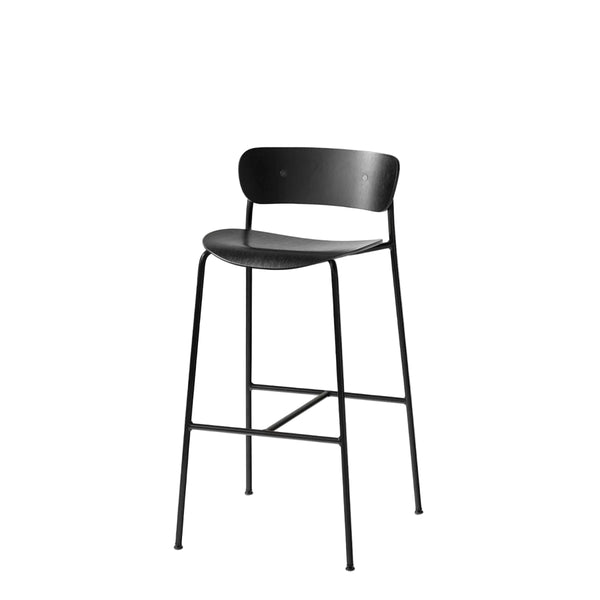 Pavilion AV9 Bar chair - Black Lacquered Oak