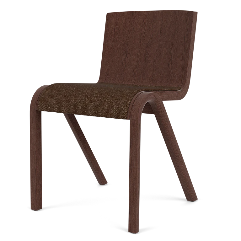 Ready Dining Chair - Red Stained Oak - Seat Upholstered