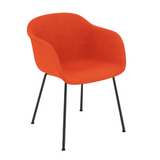 Fiber Armchair, Full Upholstery, Tube Base