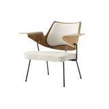 RFH RD8 Lounge Chair - Walnut and beech veneer & Hallingdal 103