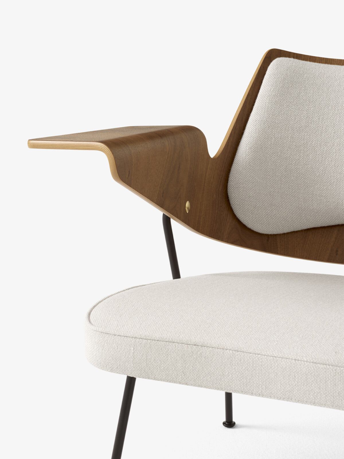 Fotoliu RFH RD8 - Walnut and beech veneer & Hallingdal 103