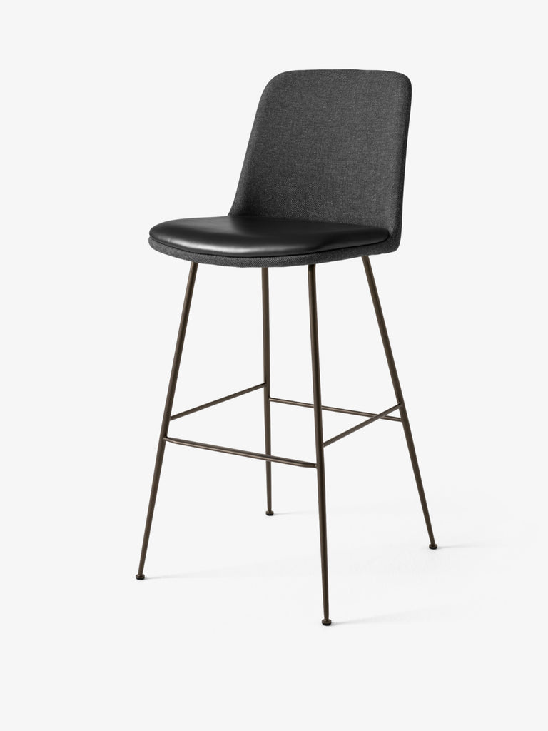 Rely Bar Stool HW100 - Fully Upholstered with Seat Pad - Mixed Upholstery